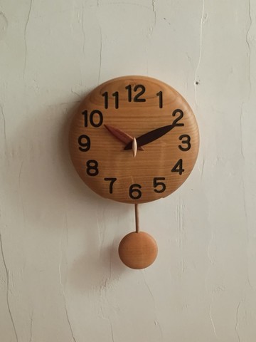 圓潤可愛的擺鎚時鐘 15cm・Chiburi