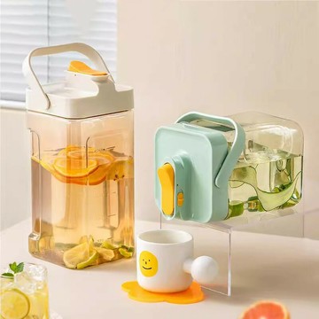 家用冷水壺家用耐高溫涼水杯大容量冰箱儲水飲料桶果茶壺泡茶瓶子/水壺/茶壺/涼水壺/冷水壺/飲料壺/冷飲壺