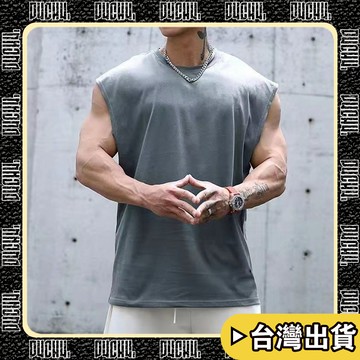 🔥台灣出貨🔥【P4CH4自燃健身館】跑步訓練坎肩 無袖t恤 運動風 西蘭花元素 透氣寬鬆健身 背心男外穿