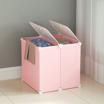 臟衣服收納筐帶蓋子衣簍衣物分格塑料小號矮分類家用收納桶臟衣籃