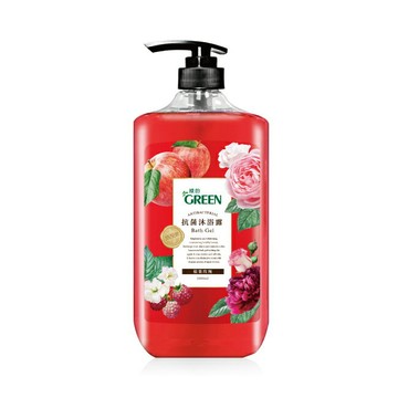 綠的抗菌沐浴露1000ml-蘋果玫瑰