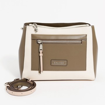 PLAYBOY - 斜背包  Rêver系列 - 墨咖色