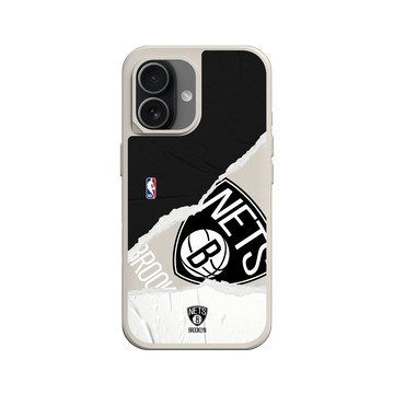 iPhone 17 SolidX 貝殼灰 - NBA - 熱血系列-布魯克林籃網 Brooklyn Nets - Sweat and Tears