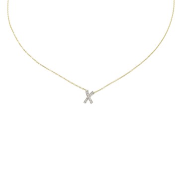 Tiffany & Co 蒂芬妮 18C黃白K金 Paloma Picasso X Kiss 項鍊 【二手名牌BRAND OFF】