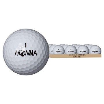HONMA Golf 本間高爾夫 D1 高爾夫球 12顆 動感距離  白色  1盒