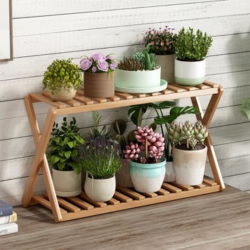 花架 置物架 收納架 海川楠竹陽台花架 落地簡約置物架 飄窗花架 多肉綠蘿花台