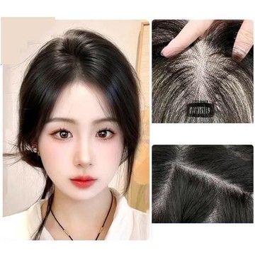 【米蘭精品】現貨+預購 假瀏海全真髮髮片透氣假髮片輕量免打理隱形增髮量假髮-加長遮蓋女假髮4款74lf64