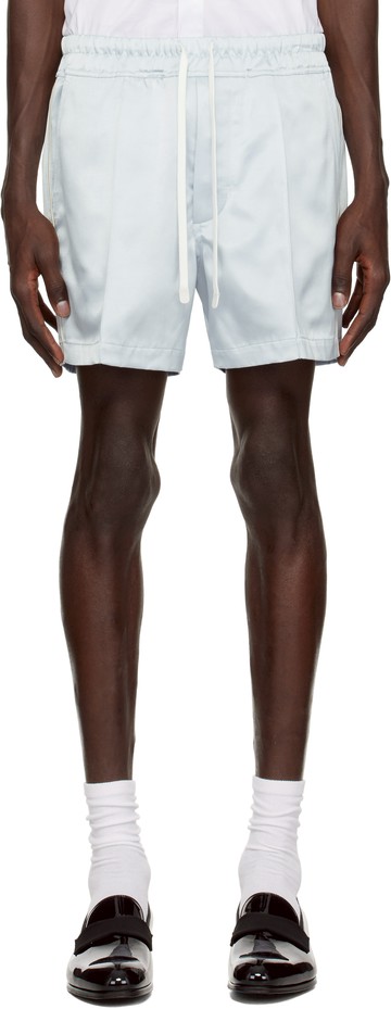 TOM FORD 蓝色 Shiny Satin 短裤