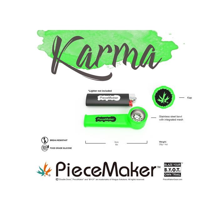 PieceMaker（PMG） Karma ピースメーカー シリコンパイプ（Burnout Black）