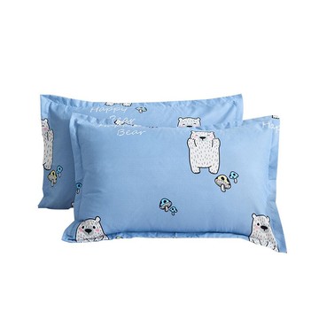 枕套單人雙人滌綸枕頭套兒童卡通48x74cm學生宿舍單個