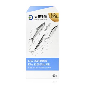 【大研生醫】大研EPA 1200 頂級魚油軟膠囊 90粒/盒