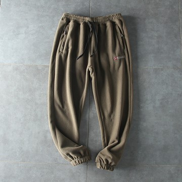 精品外流單！高磅加厚雙面搖粒絨縮口褲 / 口袋拉鍊 / 保暖禦寒 / 一條過冬 / 4色 / M-3XL【QTJBY2308】