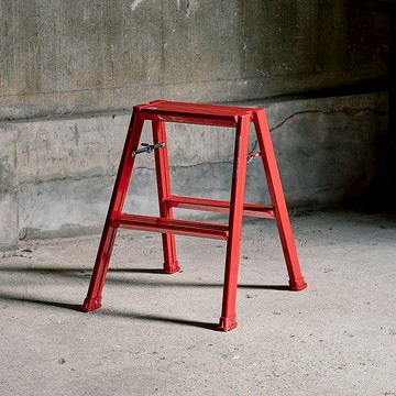 輕量鋁合金二步梯/折疊梯-多色可選 時尚黑