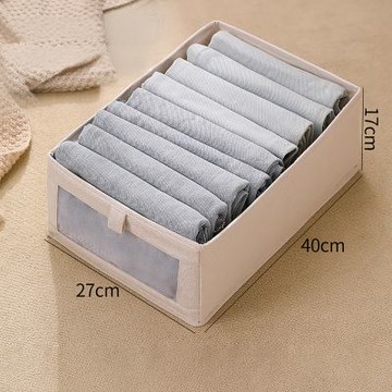 OAK&FIR 折疊收納整理箱 L  米色40 * 27* 17cm