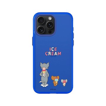 iPhone 15 Pro Max Clear 激光藍 - 湯姆貓與傑利鼠 Tom and Jerry - Ice Cream