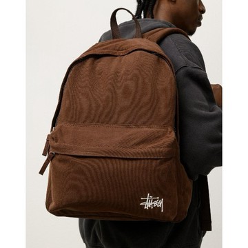 AirRoom 正品現貨 2025SS STUSSY CANVAS BACKPACK LOGO 帆布 後背包