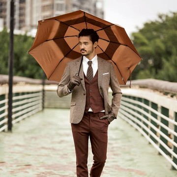 A.Brolly亞伯尼|Stonehenge巨石陣自動傘 - 高級灰