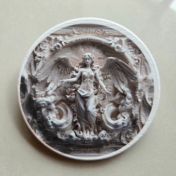 處女座-晶雕陶瓷吸水杯墊