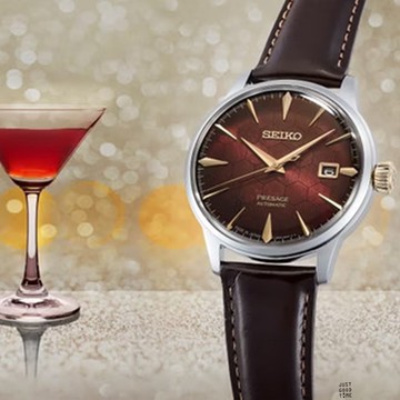 SEIKO_精工 PRESAGE 70週年限量款 石榴蜂蜜調酒機械腕錶4R35-01T0R(SRPL21J1)