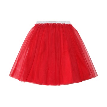 Il Gufo - Red Tulle Pleated Skirt