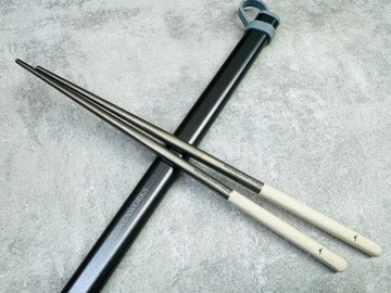 文博會新品【特殊聯名款】溫紋陶工藝 X 有貓氏 聯名喵鈦對筷