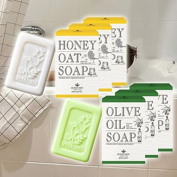 蜂王 蜂蜜燕麥舒緩／橄欖油滋養皂(100gx3入) 款式可選【小三美日】 DS022964