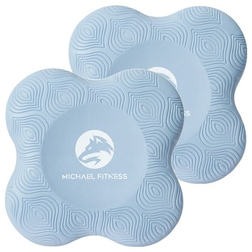 MICHAEL FITNESS 麥克健身 瑜珈跪墊  19.5 x 19.5 x 2cm  藍色  2個