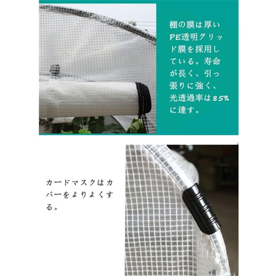 アーチ型温室の花房 簡易な家庭用温室の花房 mm太い鋼管 保温 取り外し可能収納 緑の植物と花卉 野菜等の屋外栽培 2M