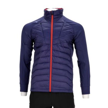 Mizuno Techfill 美津濃 男款 湛藍色 保暖 慢跑 路跑 立領 外套 32MEA53513