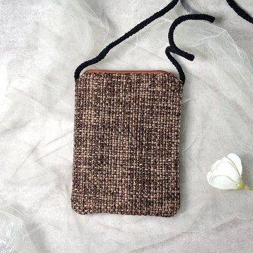 電話包/肩背包/鈄背包/手機袋 / 手機包 ~ 咖啡色 (D-43)