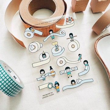 透明割型小貼紙 / 膠帶的想像