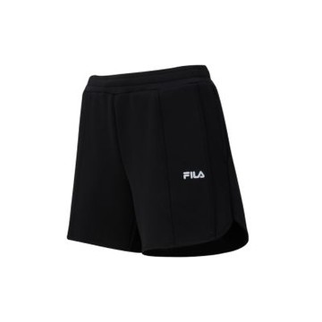 FILA 女針織短褲-黑色 5SHA-5320-BK