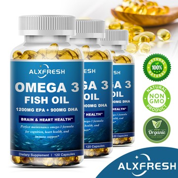 買三贈一💯美國進口 高劑量鳀魚魚油膠囊｜3600mg魚油 含2160mg Omega-3｜EPA/DHA 雙重補給