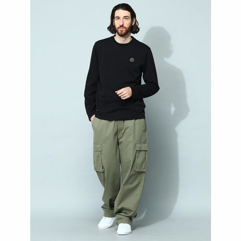 モンクレール Tシャツ メンズ MONCLER ロンT 長袖 ロゴ ブランド