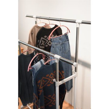 室內晾衣架 單杠 雙杠不銹鋼可調節曬被子 多用途毛巾架 山東網店