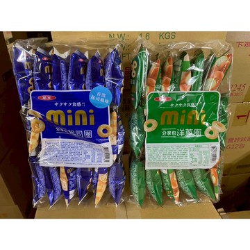 ~省錢叔叔二館~華元 mini 分享包 香濃起司圈 洋蔥圈 袋裝 90g 一袋有18小包 馬鈴薯 洋芋圈 薯片 零食