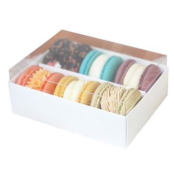 Sweetpack 馬卡龍包裝盒  5個裝  白色