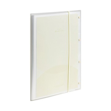 得力Deli果凍色資料簿/PQ12-30/30頁/黃色/A3/收合A4