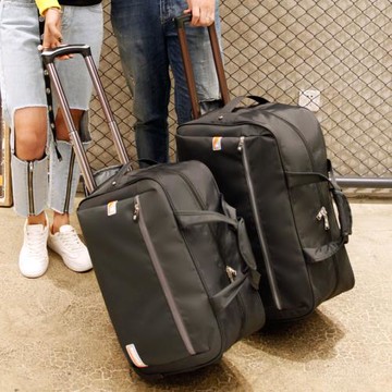 旅行袋子拉桿包健身大容量折疊軟箱包打工手提包待產女學生行李包