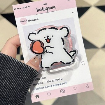 ins創意磁吸手機氣囊支架適用MagSafe可吸附氣囊支架背貼桌面便攜