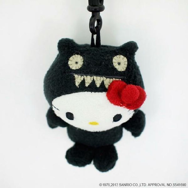UGLYDOLL アグリードール ハローキティ キーホルダー ブラック