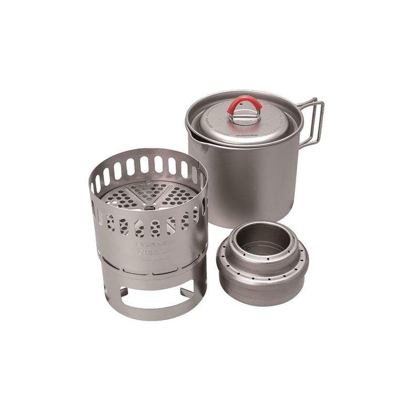 エバニュー(EVERNEW) Ti Mug pot 500 Stove set ECA538