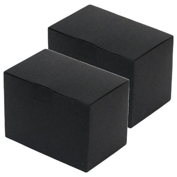 Pomei 博美 黑卡無印紙盒 紙類材質 台灣產地 寬107 x 高75 x 側68 (mm)  黑色  2組