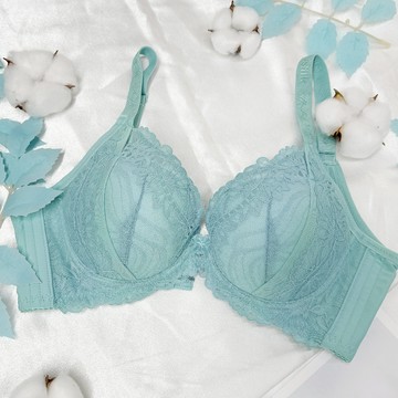 【大成內衣】B.C 罩杯 涼花薄荷．蕾絲軟鋼圈內衣 A4G-5412 彈性軟鋼圈 低脊心深V設計