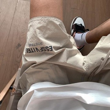 男土外穿短褲夏季薄款速干籃球運動褲直筒寬松五分褲休閑中褲褲衩