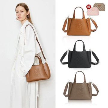 【品牌爆款限量組合】NINE WEST 全新真皮款 經典壓紋托特/斜背包+化妝包(買一送一)