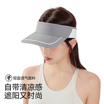 N&F登山跑步帽子 遮陽戶外運動空頂帽子 短檐網球帽透氣網眼太陽帽