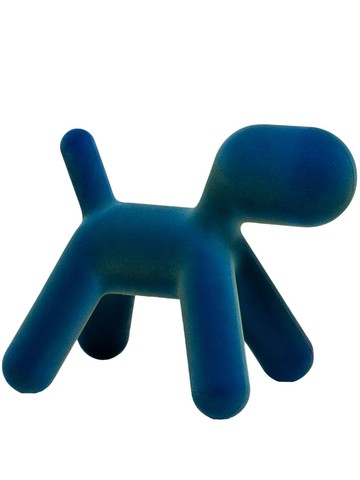 magis - Puppy medium toy - unisex - Polyethylene/Velvet - One Size - Blue