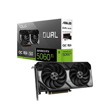 ASUS DUAL-RTX5060Ti-O8G 顯示卡+華碩 A23 PLUS MIKU EDITION 初音機殼