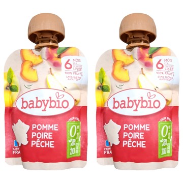 babybio 纖果泥  90g  2包